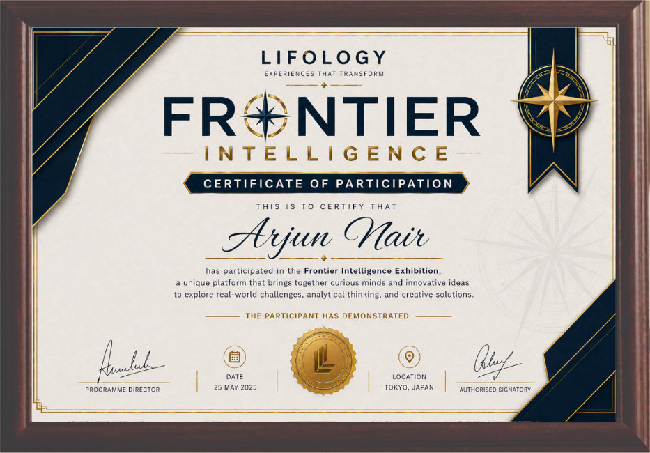 Exhibition and summit certificate