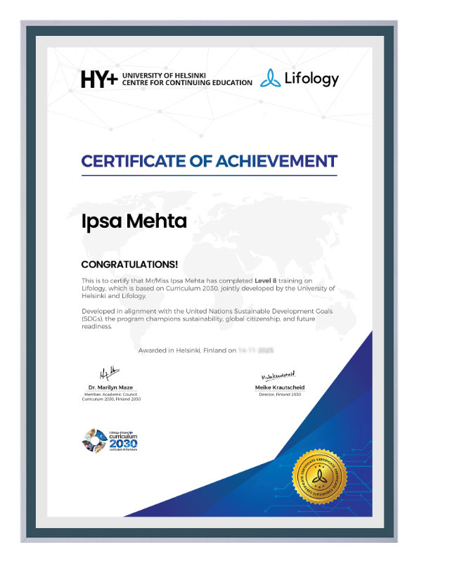 University of Helsinki HY+ certificate