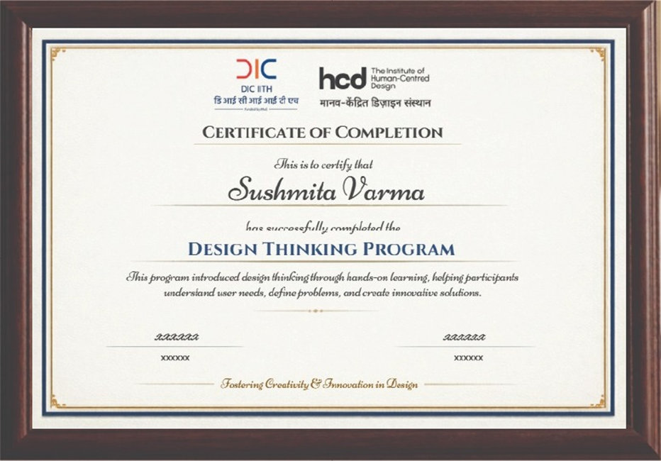 IIT Hyderabad DIC certificate